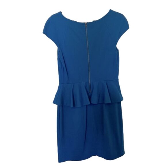 Express Blue Peplum Dress Size 8 - Picture 2 of 4